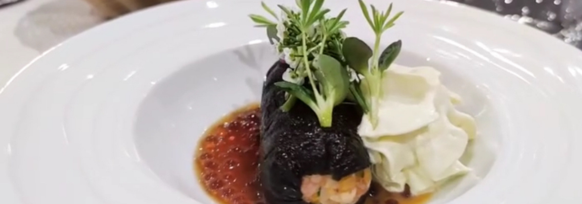 Rouleau de poisson gastronomique